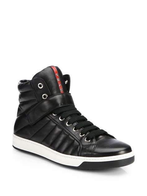 new prada sneakers 2016|prada designer high top sneakers.